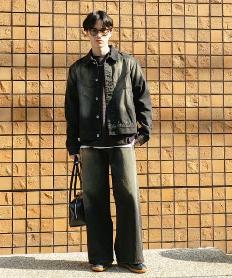 SENSE OF PLACE by URBAN RESEARCH「SENSE OF PLACE 『ユニセックス』『セットアップ対応』ヴィンテージライクデニムブルゾン」|デニムジャケット|