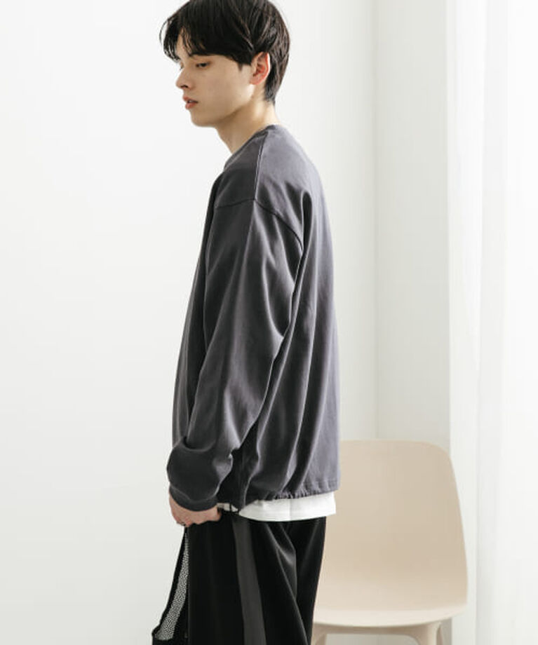 SENSE OF PLACE by URBAN RESEARCH「SENSE OF PLACE 『ユニセックス』アソートドローコードロングスリーブTシャツ」|Tシャツ・カットソー|