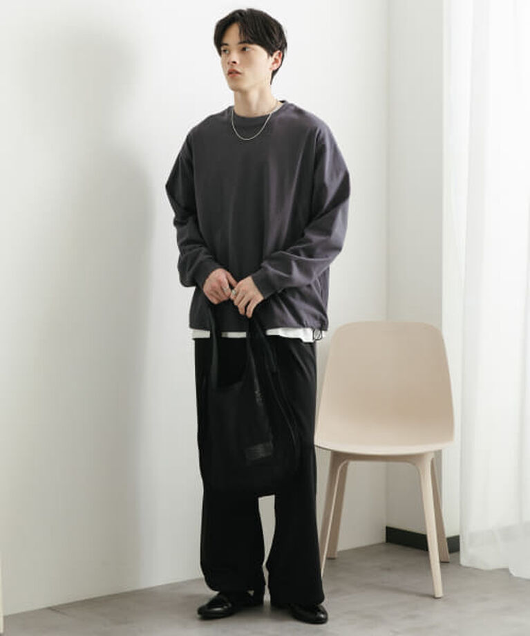SENSE OF PLACE by URBAN RESEARCH「SENSE OF PLACE 『ユニセックス』アソートドローコードロングスリーブTシャツ」|Tシャツ・カットソー|