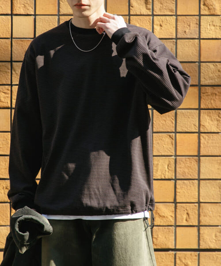 SENSE OF PLACE by URBAN RESEARCH「SENSE OF PLACE 『ユニセックス』アソートドローコードロングスリーブTシャツ」|Tシャツ・カットソー|