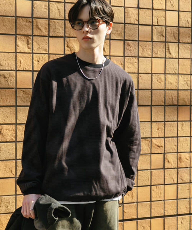 SENSE OF PLACE by URBAN RESEARCH「SENSE OF PLACE 『ユニセックス』アソートドローコードロングスリーブTシャツ」|Tシャツ・カットソー|