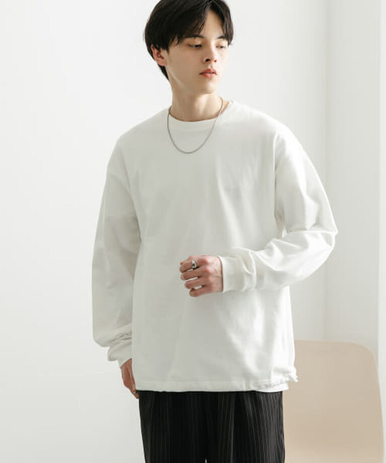 SENSE OF PLACE by URBAN RESEARCH「SENSE OF PLACE 『ユニセックス』アソートドローコードロングスリーブTシャツ」|Tシャツ・カットソー|