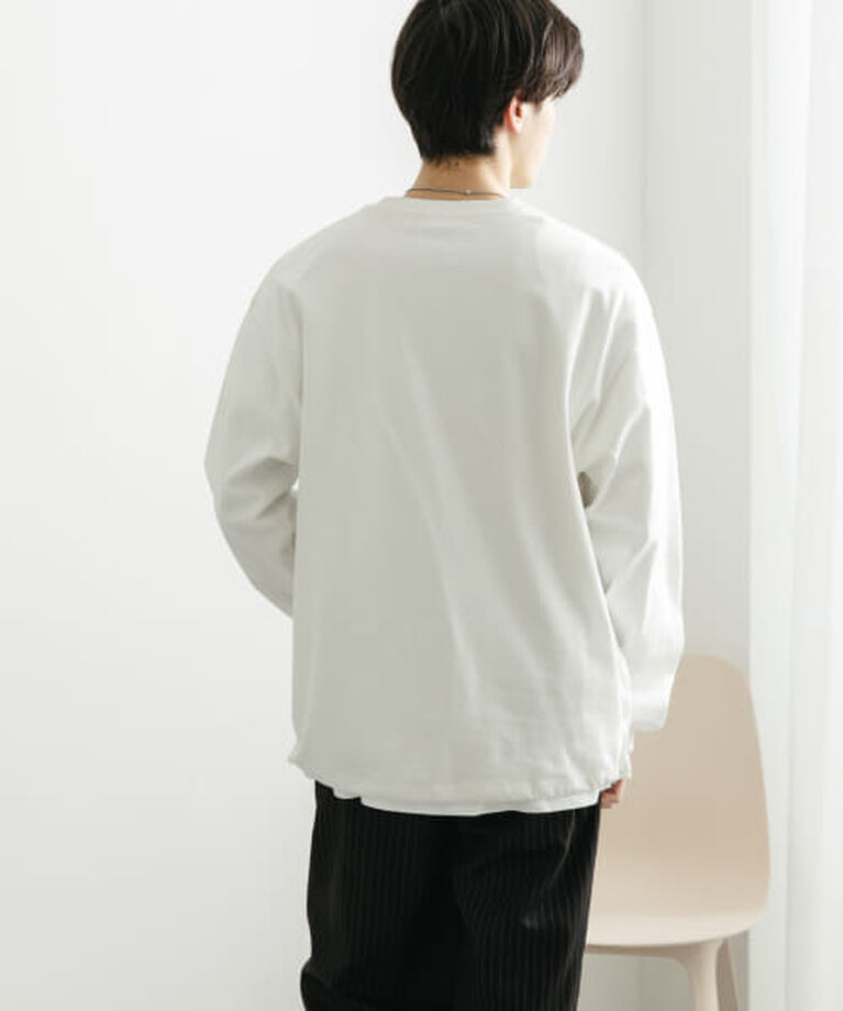 SENSE OF PLACE by URBAN RESEARCH「SENSE OF PLACE 『ユニセックス』アソートドローコードロングスリーブTシャツ」|Tシャツ・カットソー|