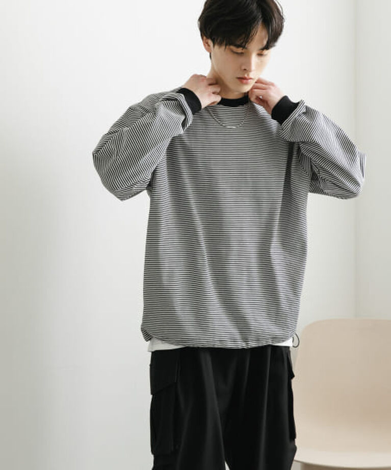 SENSE OF PLACE by URBAN RESEARCH「SENSE OF PLACE 『ユニセックス』アソートドローコードロングスリーブTシャツ」|Tシャツ・カットソー|