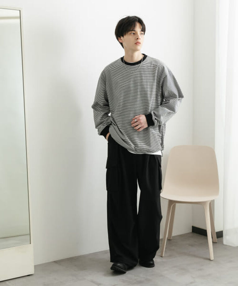 SENSE OF PLACE by URBAN RESEARCH「SENSE OF PLACE 『ユニセックス』アソートドローコードロングスリーブTシャツ」|Tシャツ・カットソー|