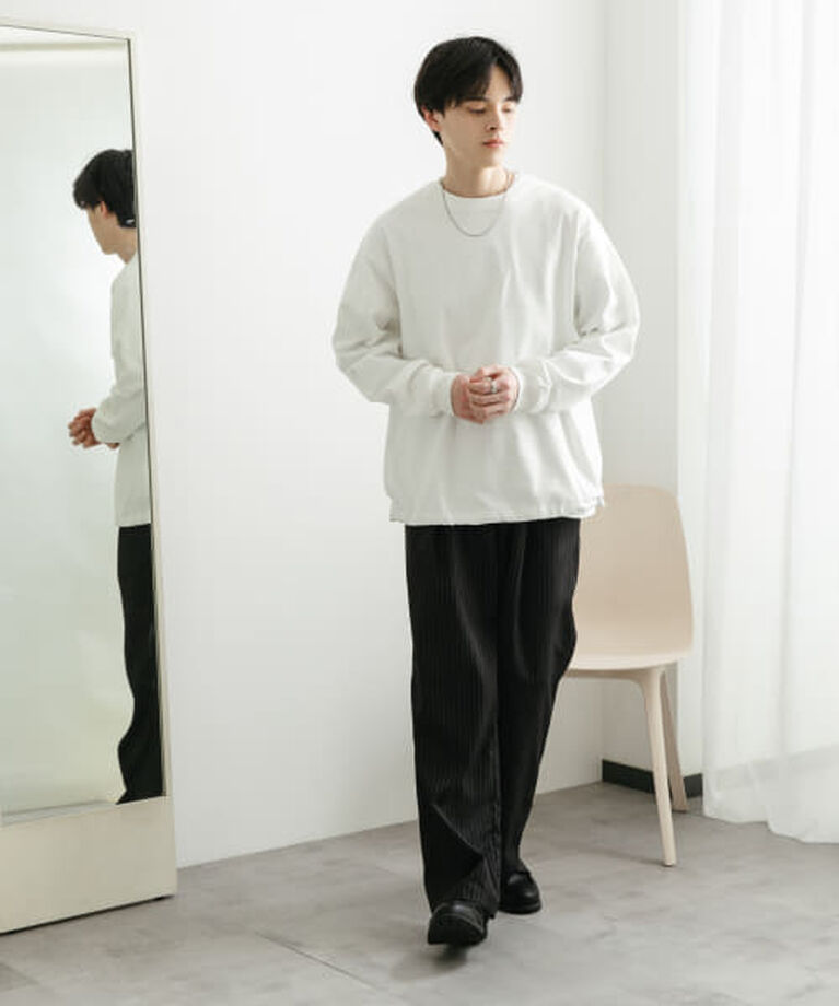 SENSE OF PLACE by URBAN RESEARCH「SENSE OF PLACE 『ユニセックス』アソートドローコードロングスリーブTシャツ」|Tシャツ・カットソー|