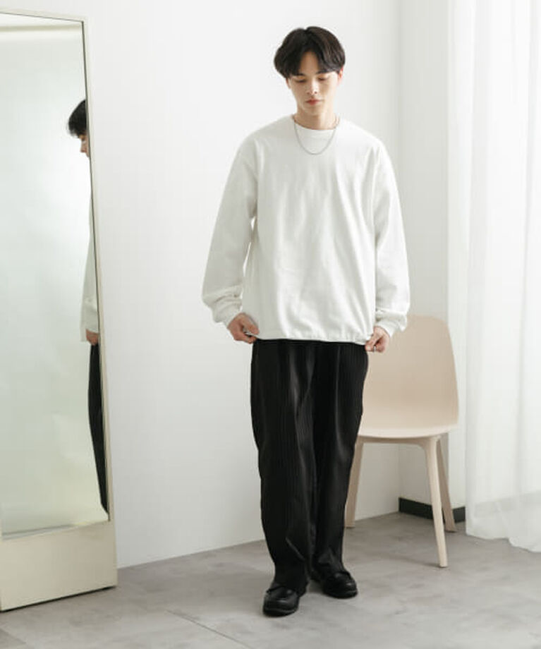 SENSE OF PLACE by URBAN RESEARCH「SENSE OF PLACE 『ユニセックス』アソートドローコードロングスリーブTシャツ」|Tシャツ・カットソー|