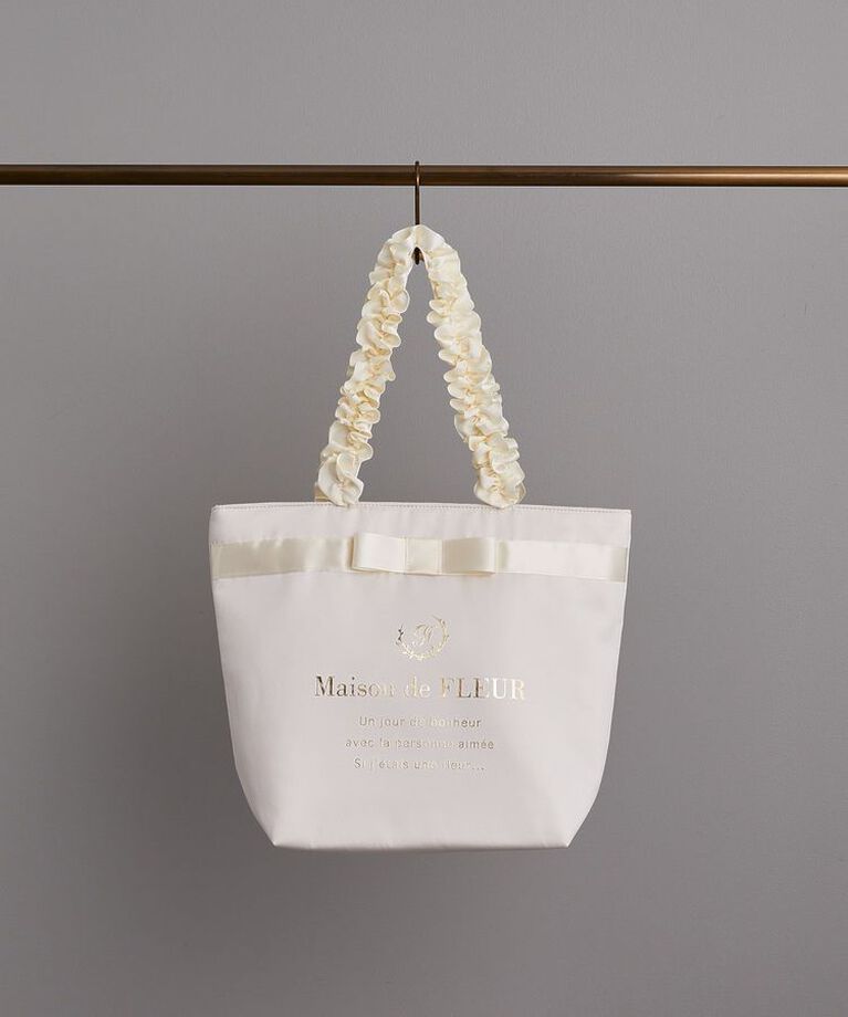 Maison de FLEUR「ブランドロゴフリルハンドルトートMバッグ」|トートバッグ|