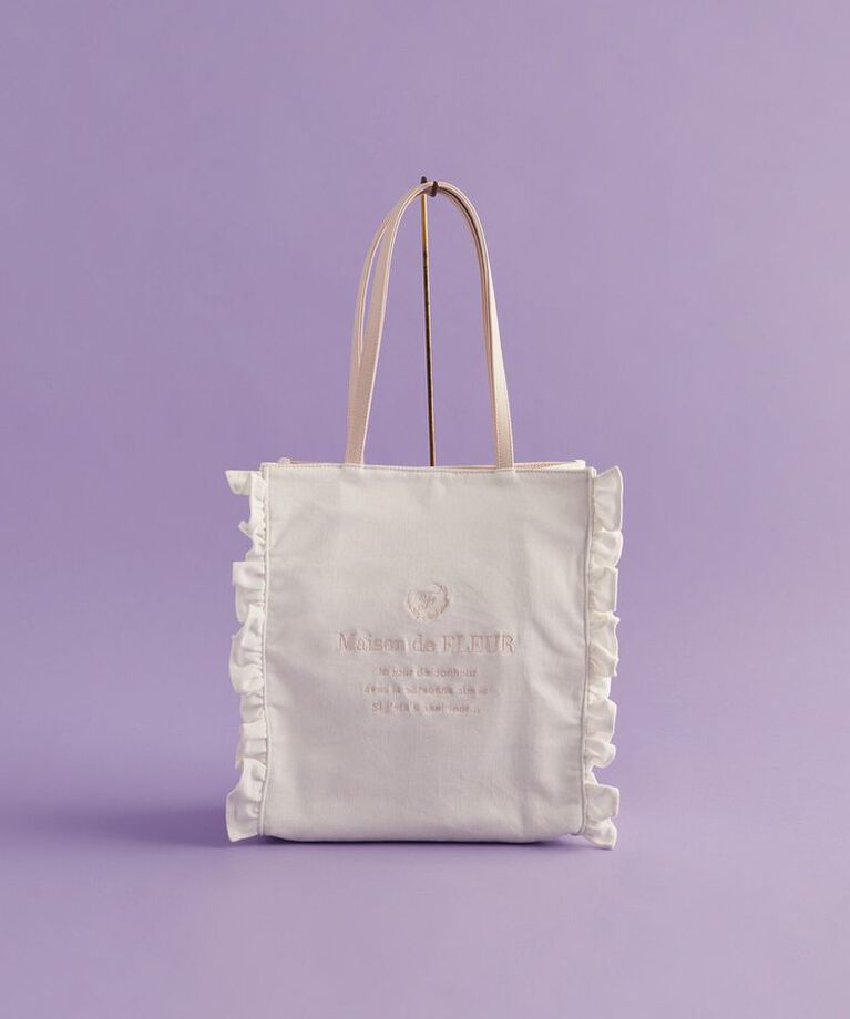 Maison de FLEUR「EC限定デニムフリルトートバッグ」|トートバッグ|