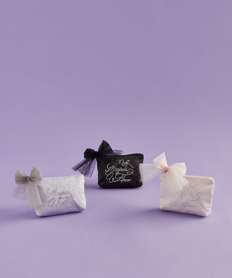 Maison de FLEUR「ラインストーンポーチ」|ポーチ|