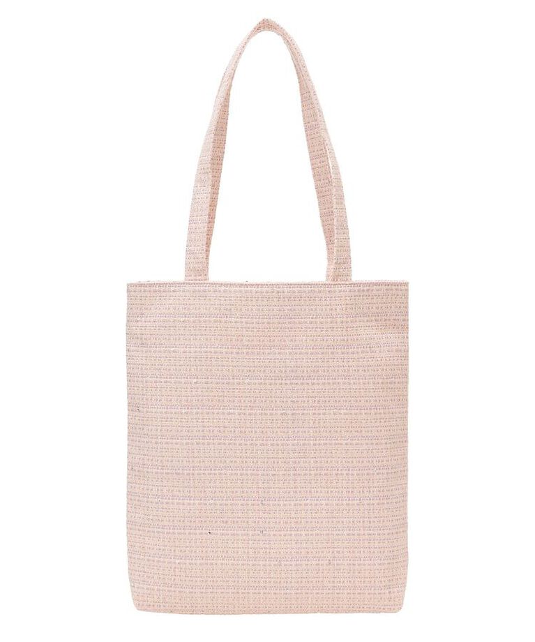 Maison de FLEUR「ツイードブランドロゴ刺繍トートバッグ」|トートバッグ|
