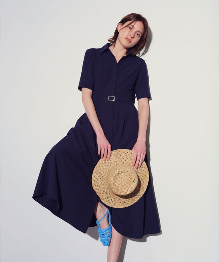 allureville「サッカースキッパーシャツワンピース」|ワンピース|