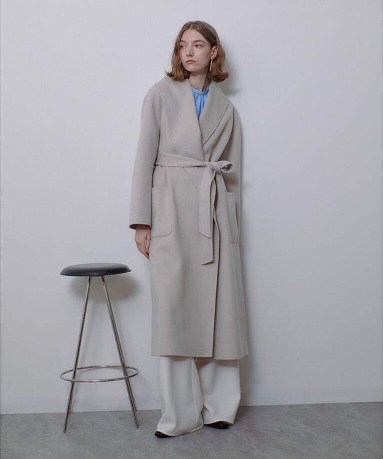 allureville「カシミヤ混リバービックショールコート」|その他|