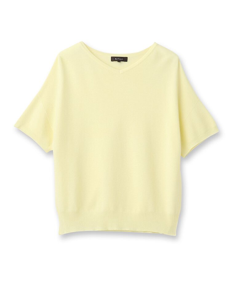 Reflect「【SALE／着痩せ効果有！／WEB限定カラーあり／洗える】ドライタッチVネックニット」|ニット・セーター|