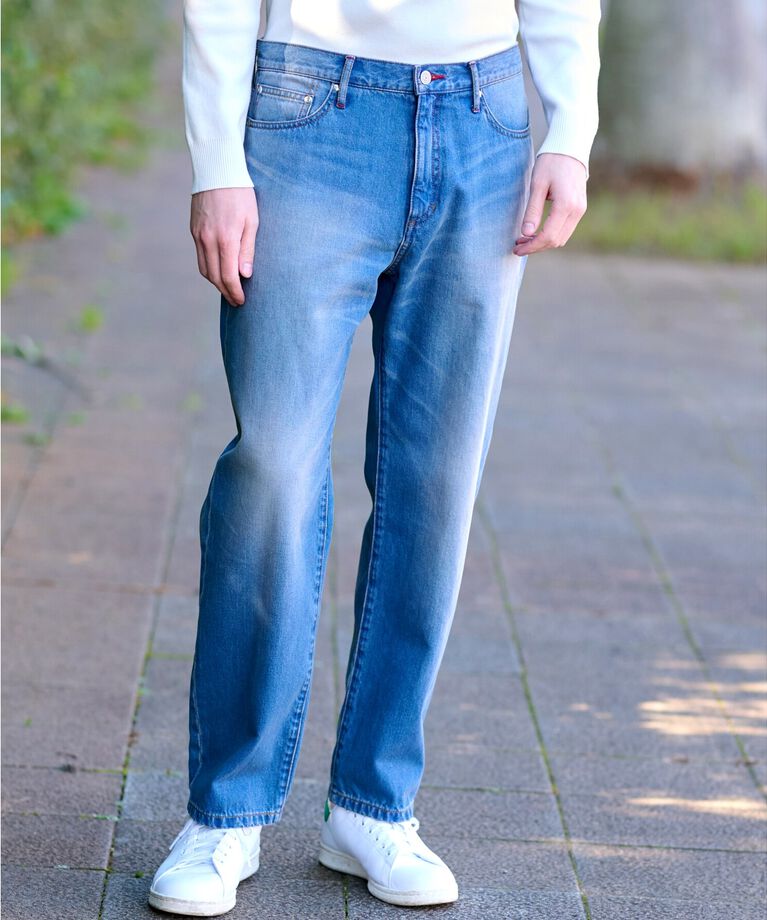 DRESSTERIOR「10.6oz コンフォートワイドデニムパンツ」|デニム|