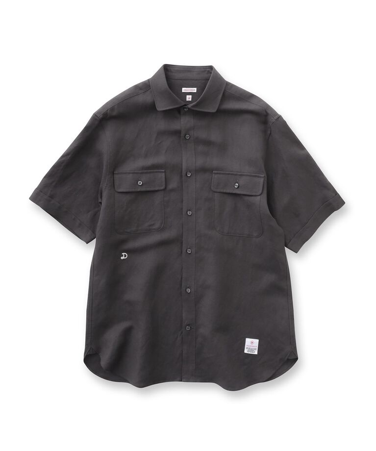 DRESSTERIOR「リネンレーヨン ハーフスリーブシャツ」|シャツ・ブラウス|