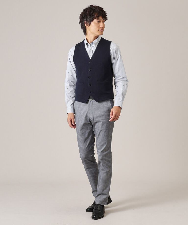 TAKEO KIKUCHI「ハットモチーフ ジャカード ストライプ シャツ」|シャツ・ブラウス|