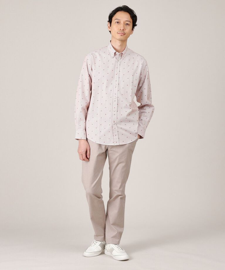 TAKEO KIKUCHI「ハットモチーフ ジャカード ストライプ シャツ」|シャツ・ブラウス|