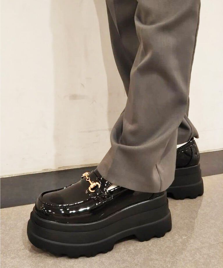 csT&P「厚底2段ソールビット付きローファーパンプス」|パンプス|