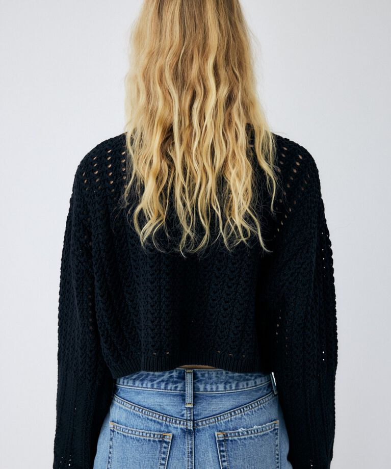 MOUSSY「OPEN STITCH ニット」|ニット・セーター|