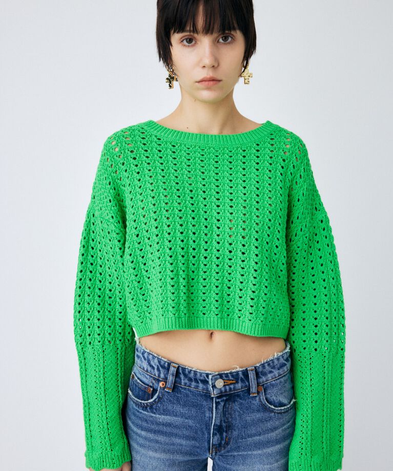MOUSSY「OPEN STITCH ニット」|ニット・セーター|