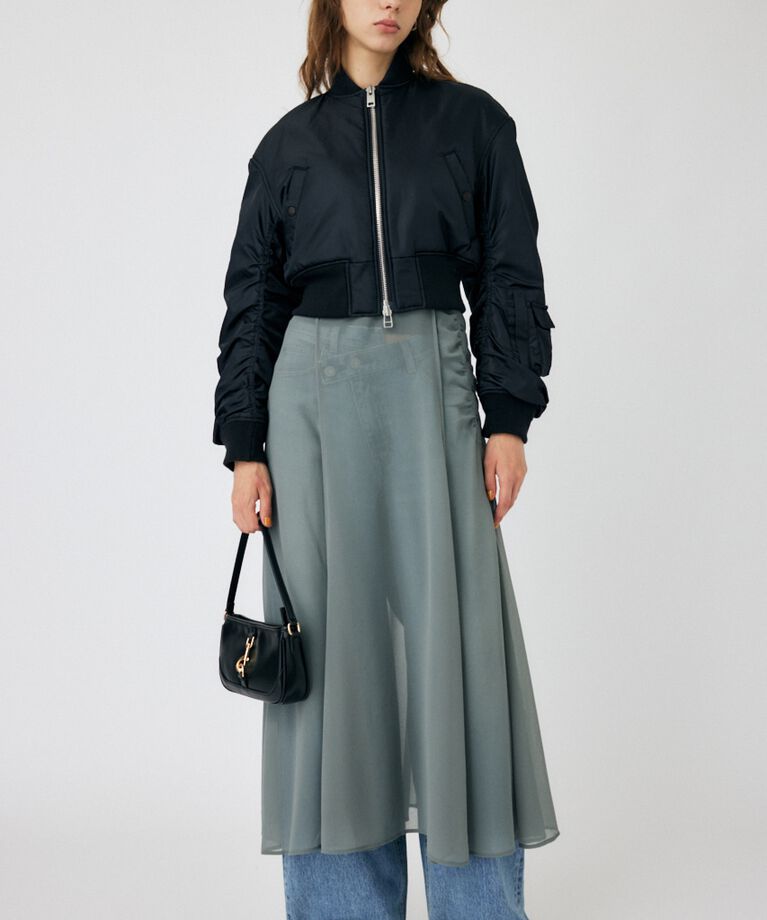 MOUSSY「VOLUME CROPPED MA-1」|ブルゾン・スタジャン|