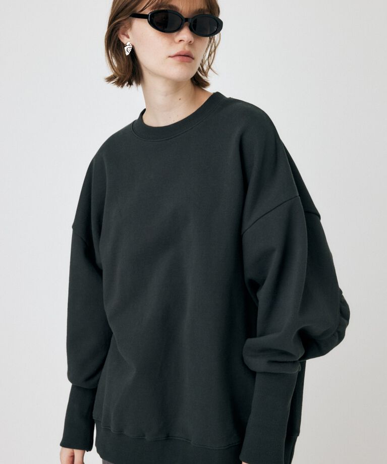 MOUSSY「BACK GATHER LOOSE スウェット」|パーカー|