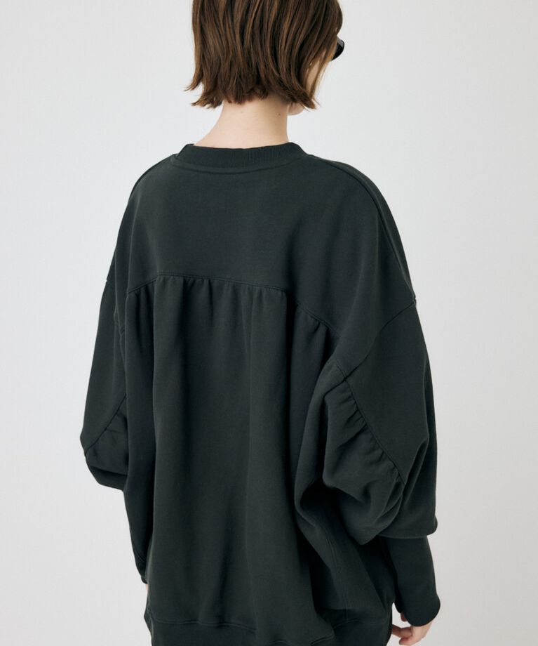 MOUSSY「BACK GATHER LOOSE スウェット」|パーカー|