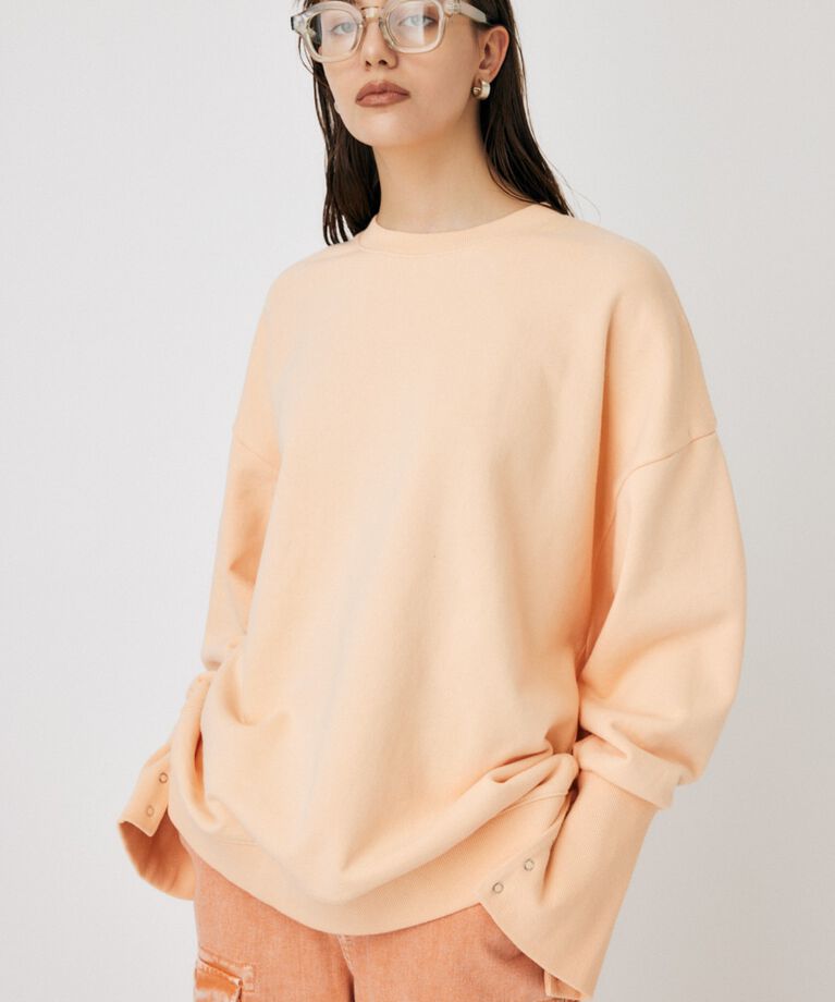 MOUSSY「BACK GATHER LOOSE スウェット」|パーカー|L/PNK1
