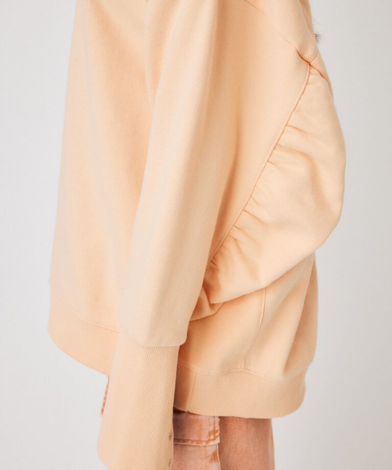 MOUSSY「BACK GATHER LOOSE スウェット」|パーカー|