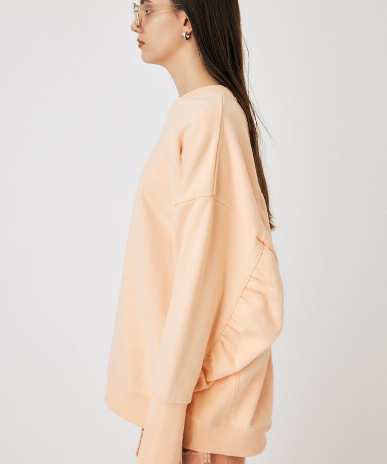 MOUSSY「BACK GATHER LOOSE スウェット」|パーカー|