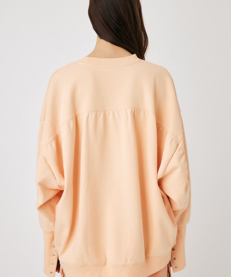 MOUSSY「BACK GATHER LOOSE スウェット」|パーカー|