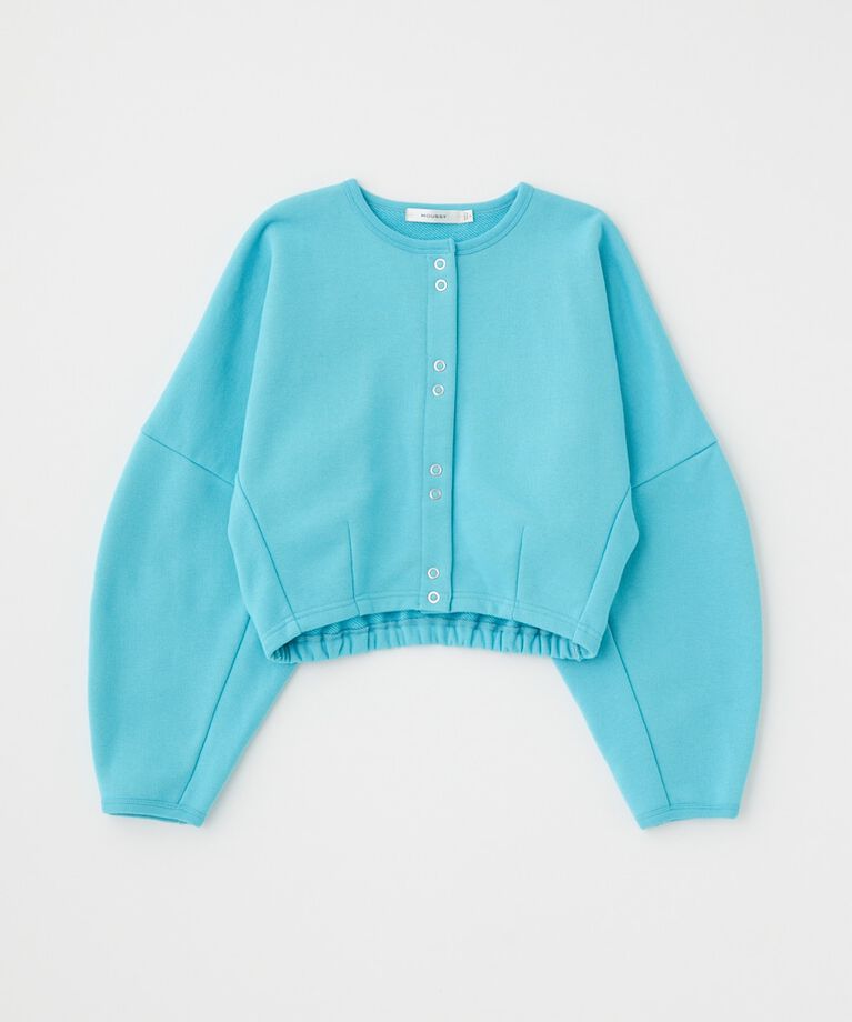 MOUSSY「CURVE SLEEVE TERRY カーディガン」|カーディガン|