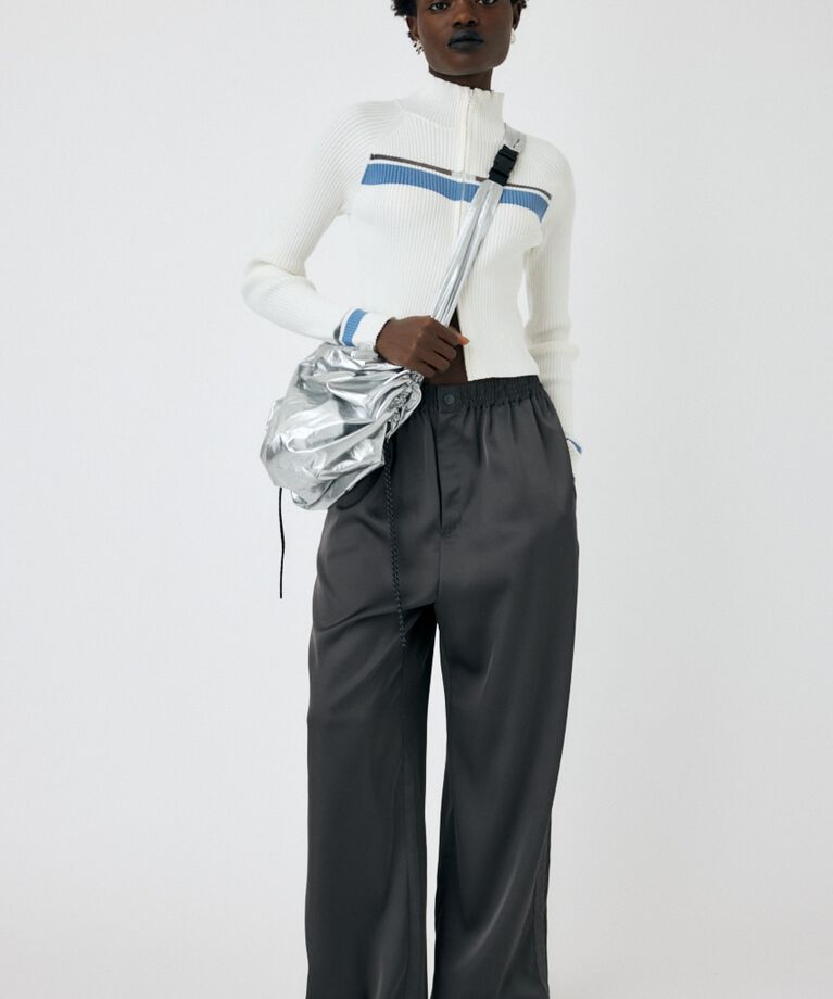 MOUSSY「W ZIP TRUCK ニット」|ニット・セーター|