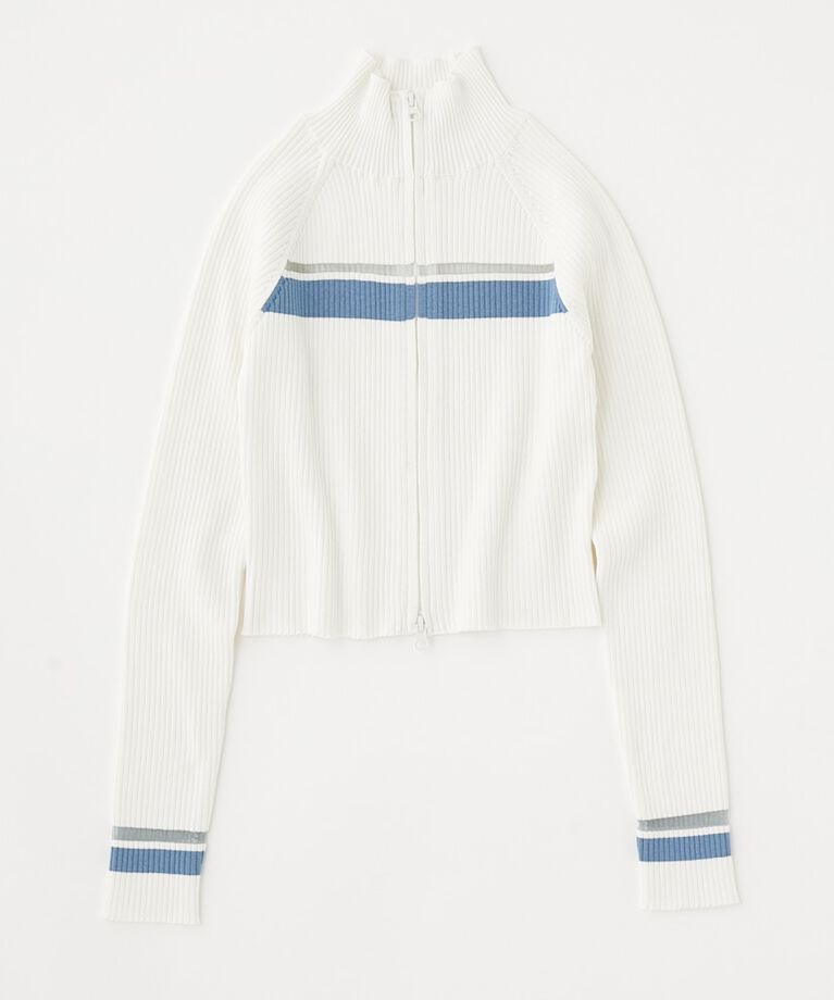 MOUSSY「W ZIP TRUCK ニット」|ニット・セーター|