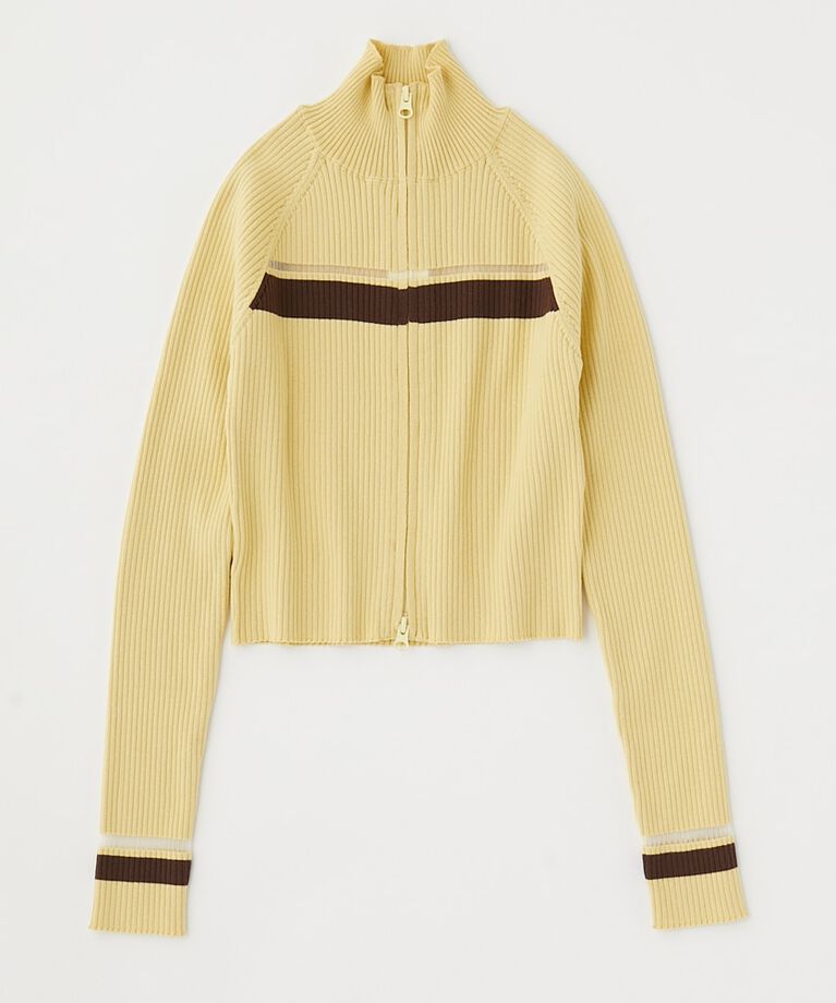 MOUSSY「W ZIP TRUCK ニット」|ニット・セーター|