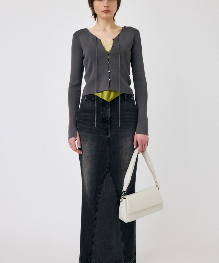 MOUSSY「LOOP ACCENT KNIT カーディガン」|カーディガン|