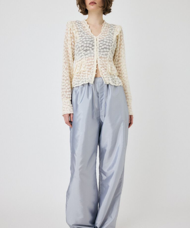 MOUSSY「RUFFLE LACY CUT ブラウス」|Tシャツ・カットソー|