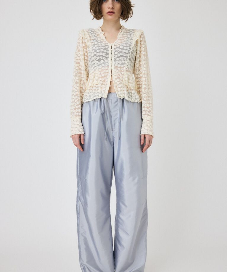 MOUSSY「RUFFLE LACY CUT ブラウス」|Tシャツ・カットソー|