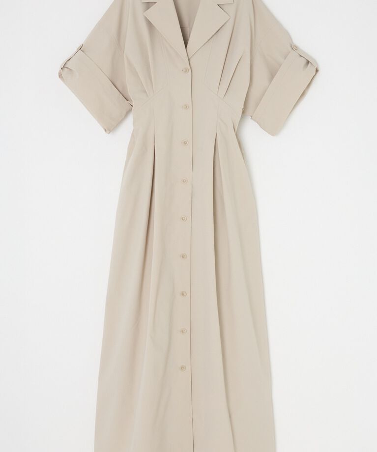MOUSSY「OPEN COLLAR SAFARI ドレス」|ワンピース|