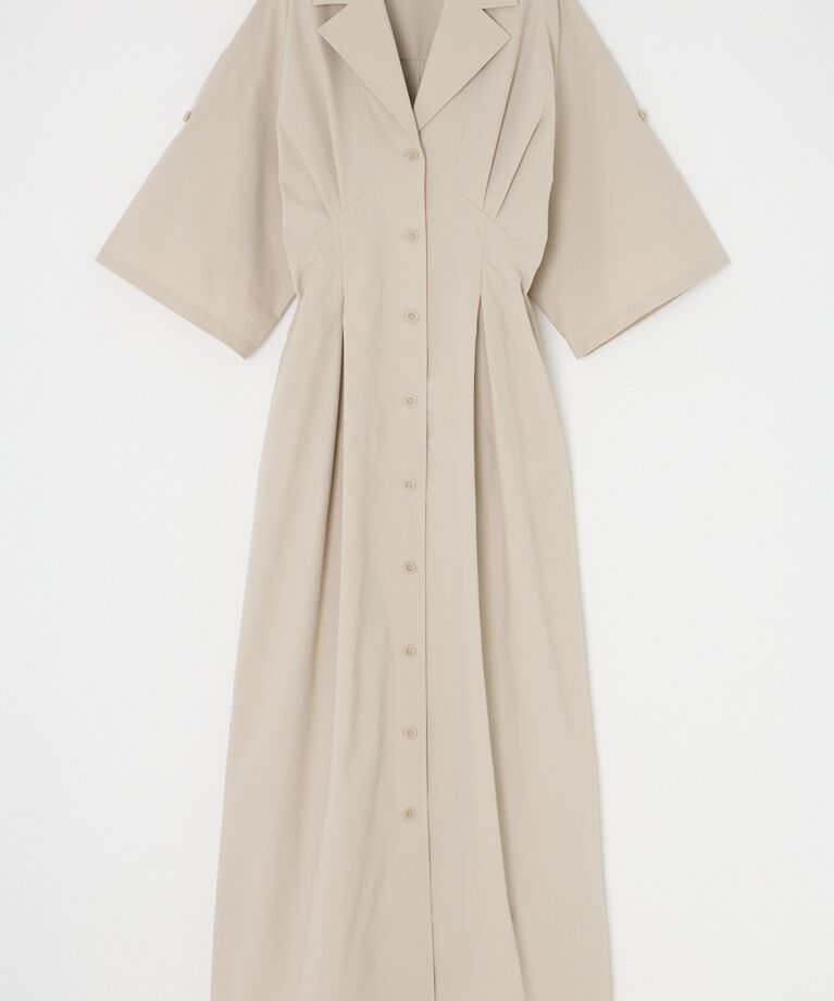 MOUSSY「OPEN COLLAR SAFARI ドレス」|ワンピース|