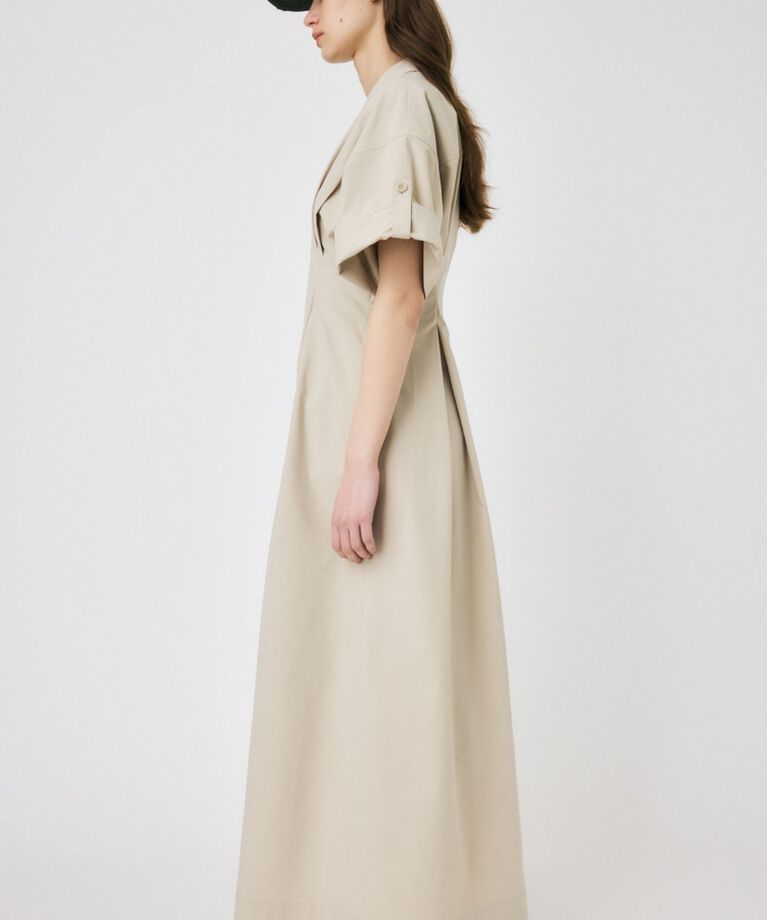 MOUSSY「OPEN COLLAR SAFARI ドレス」|ワンピース|