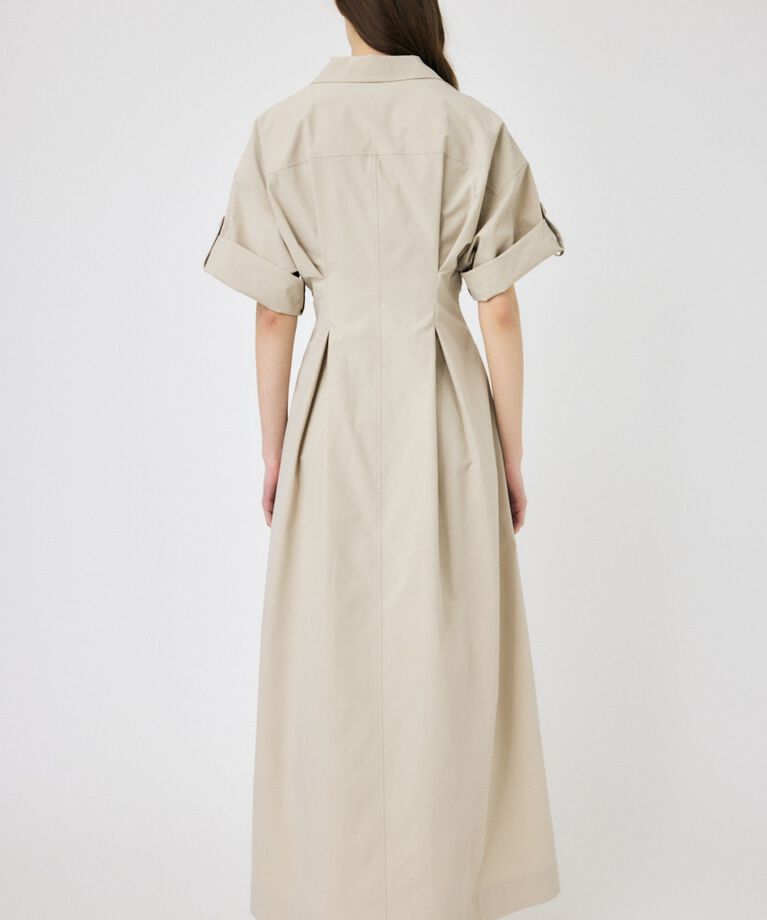 MOUSSY「OPEN COLLAR SAFARI ドレス」|ワンピース|