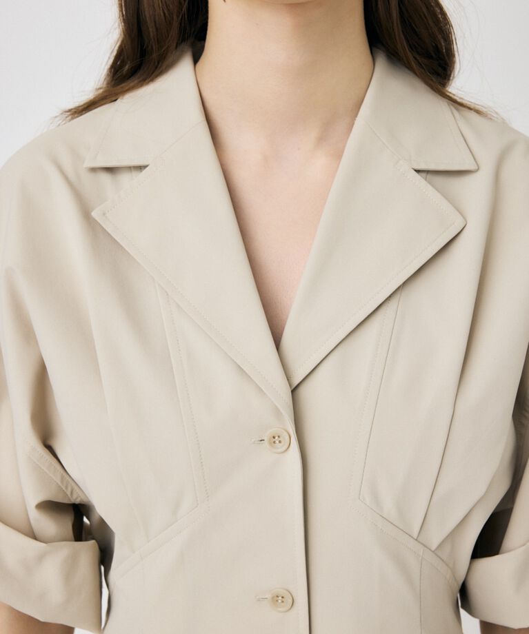 MOUSSY「OPEN COLLAR SAFARI ドレス」|ワンピース|
