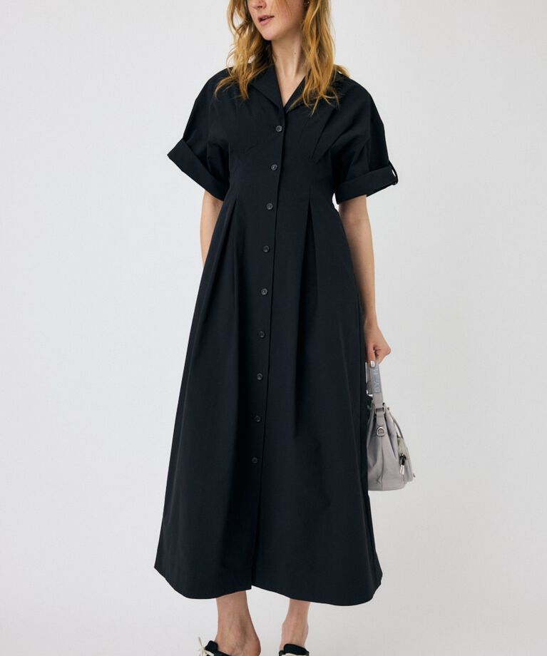 MOUSSY「OPEN COLLAR SAFARI ドレス」|ワンピース|
