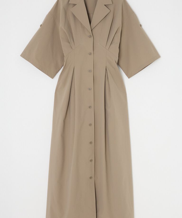 MOUSSY「OPEN COLLAR SAFARI ドレス」|ワンピース|