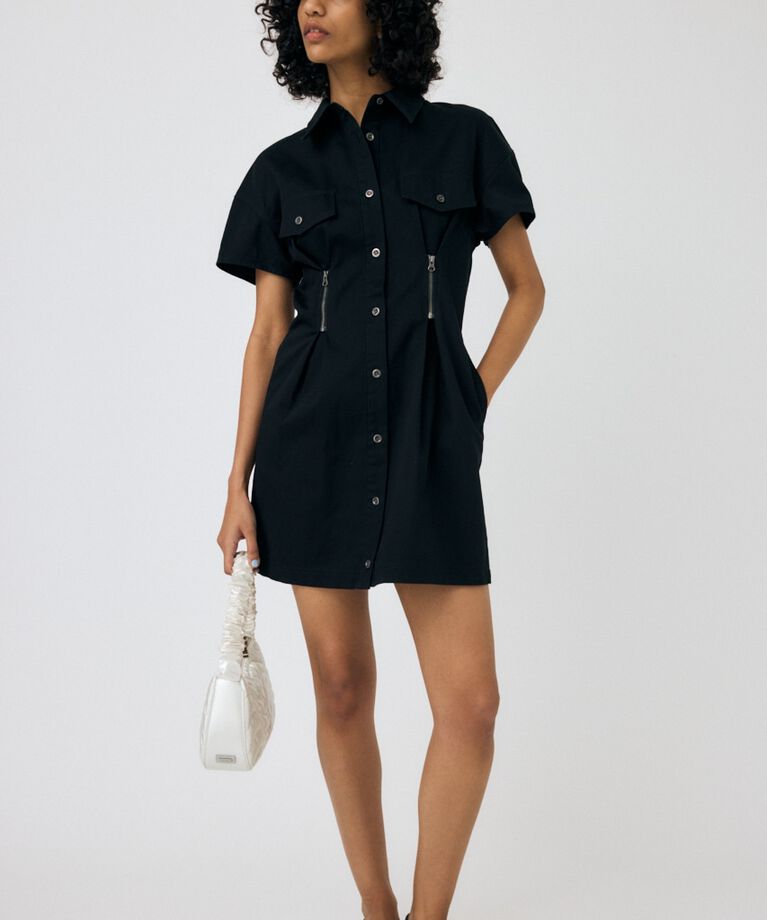 MOUSSY「WAIST ZIP UP ドレス」|ワンピース|