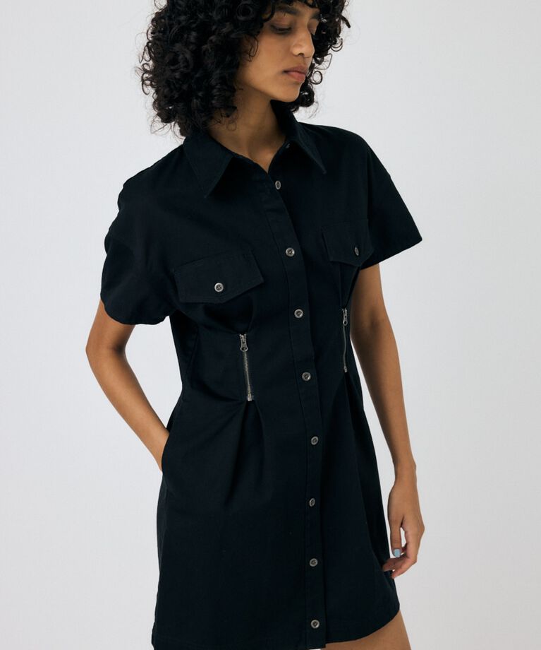 MOUSSY「WAIST ZIP UP ドレス」|ワンピース|