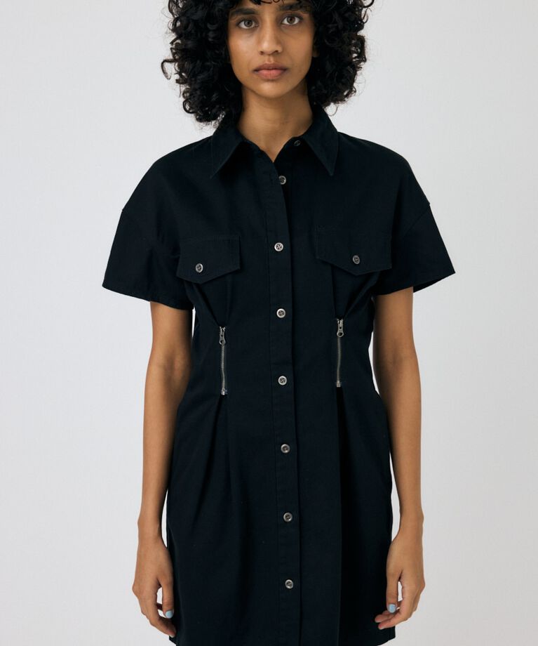 MOUSSY「WAIST ZIP UP ドレス」|ワンピース|