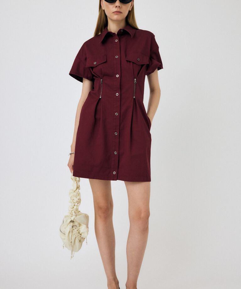 MOUSSY「WAIST ZIP UP ドレス」|ワンピース|D/PUR3